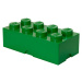 LEGO® Box na desiatu 10 x 20 x 7,5 cm tmave zelený