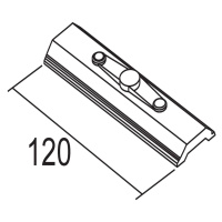 Ivela závesná platnička, dĺžka 120 mm