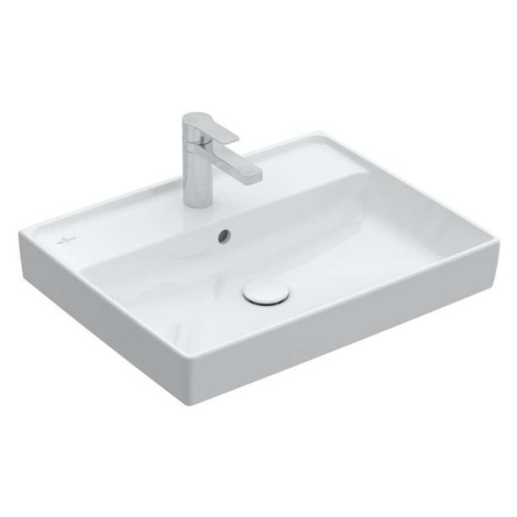 Villeroy & Boch Collaro - Umývadlo nábytkové 60x47 cm, s prepadom, otvor na batériu, CeramicPlus