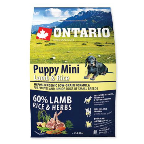 Ontario Dog Puppy Mini Lamb - 6,5kg