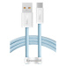 Kábel Baseus Dynamic CALD000603, rýchle nabíjanie, dátový, USB - USB-C 100W, 1m, modrý