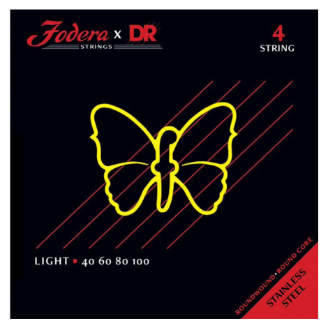 DR Strings Fodera Nickel 4 Light 40100