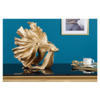 Dekoračná socha rybka TEJE 35 cm Dekorhome Zlatá,Dekoračná socha rybka TEJE 35 cm Dekorhome Zlat