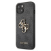 Plastové puzdro Guess na Apple iPhone 13 Pro GUHCP13L4GMGGR 4G Metal Logo sivé