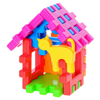 Stavebné kocky domček pre maznáčikov