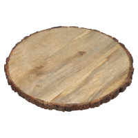 Podložka z mangového dreva s kôrou - 39 cm