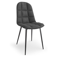 HALMAR K417 jedálenská stolička sivá (Velvet) / čierna
