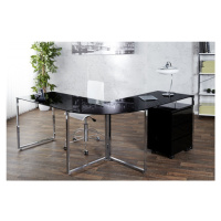 Estila Luxusný elegantný pracovný stôl Big Deal čierny