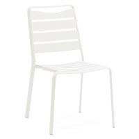 Biele kovové záhradné stoličky v súprave 4 ks Spring – Ezeis