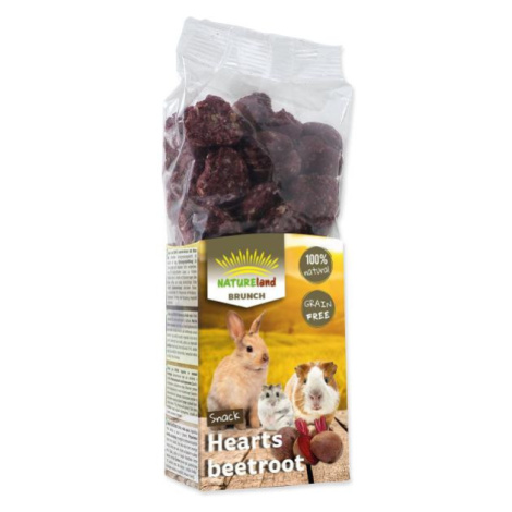 Pochúťka Nature Land Brunch srdiečka s červenou repou 150g