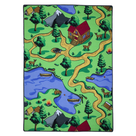 Dětský kusový koberec  Aljaška 5228 - 133x133 cm Ideal