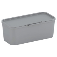 Úložný box Divider Low s vekom sivý