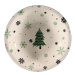 Vianočný keramický polievkový tanier 21cm stromček
