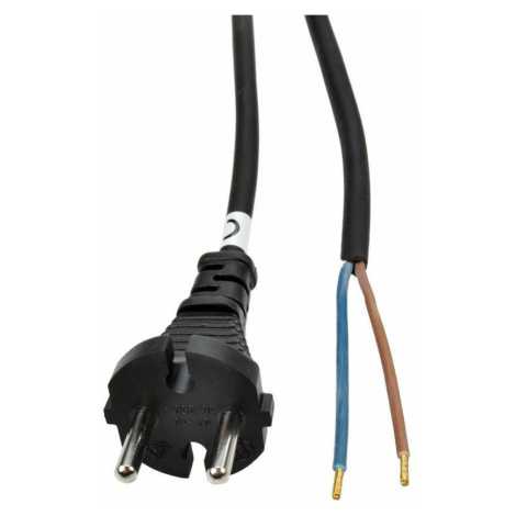 Kábel flexo šnúra, 10m, 2 x 1.5mm2, gumová H05RR-F2, čierna(SOLIGHT)