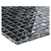 Obklad mozaika Marmor Schwarz/Glasmix Schwarz 30,5x30,5x0,8