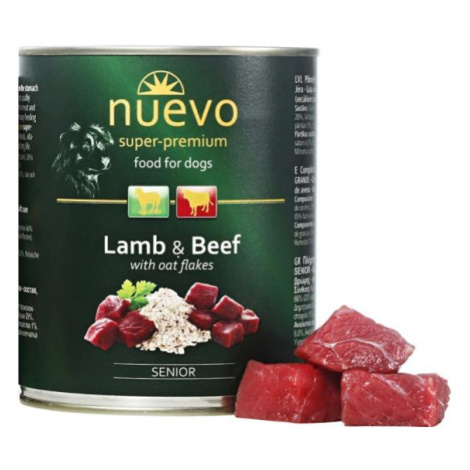 Nuevo Dog Senior Lamb&Beef/Oat Flakes - 400g