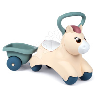 Odrážadlo s prívesom Baby Pony Ride On Little Smoby ergonomicky tvarované s veľkým držadlom pre 