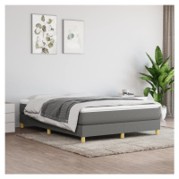 vidaXL Rám na boxspring posteľ tmavosivý látka 100x200 cm