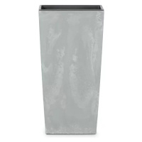 NABBI DURS400E vysoký plastový kvetináč 40 cm sivý betón