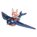 Drevená lastovička Swifty Bird Tender Leaf Toys z rozprávky Merrywood Tales s figúrkou zajačika
