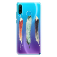 Plastové puzdro iSaprio - Three Feathers - Huawei P30 Lite