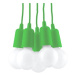 Zelené závesné svietidlo 25x25 cm Rene - Nice Lamps