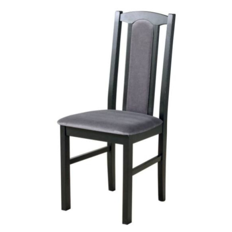 Sconto Jedálenská stolička BOLS 7 čierna/antracitová Houseland