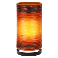 Stolová lampa Julie ovinutá vláknami, oranžová