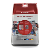 Canon CLI-571XL 0332C005 Bk+C+M+Y multipack originálna cartridge + fotopapier 50x (10x15)