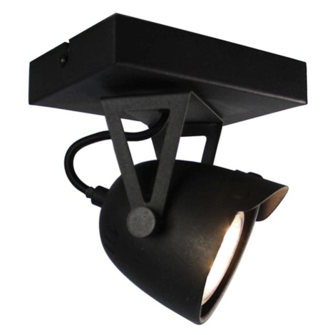 Čierne nástenné svietidlo LABEL51 Spot Moto Cap Uno