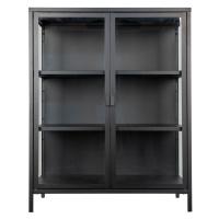 Čierna kovová vitrína 80x101,5 cm Brisbane – House Nordic