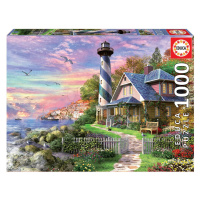 Educa puzzle Lighthouse at Rock Bay 1000 dielov a fix lepidlo 17740