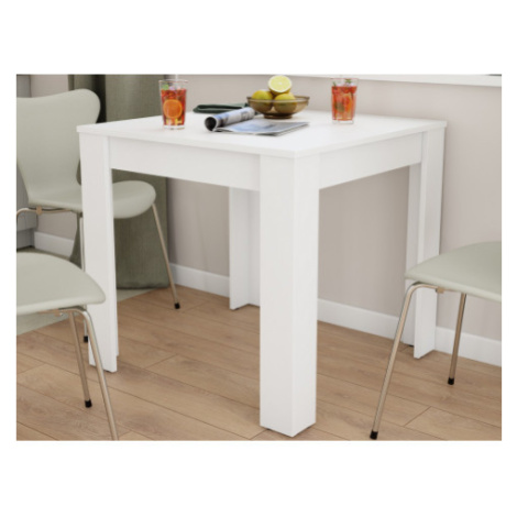 Jedálenský stôl David 80x80 cm, biely% Asko