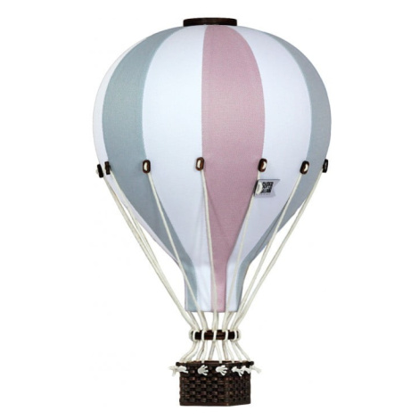 Dadaboom.sk Dekoračný teplovzdušný balón - ružová/šedozelená - M-33cm x 20cm