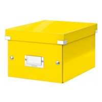 Leitz Malá škatuľa Click - Store metalická žltá