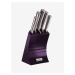 Súprava piatich nerezových nožov v stojane BERLINGERHAUS Royal Purple Metallic Line