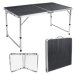 Campingový rozkládací stůl TRIP 120x60 cm s židlemi černý