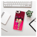 Neónové púzdro Pink iSaprio - Mama Mouse Blonde and Boy - iPhone 7 Plus