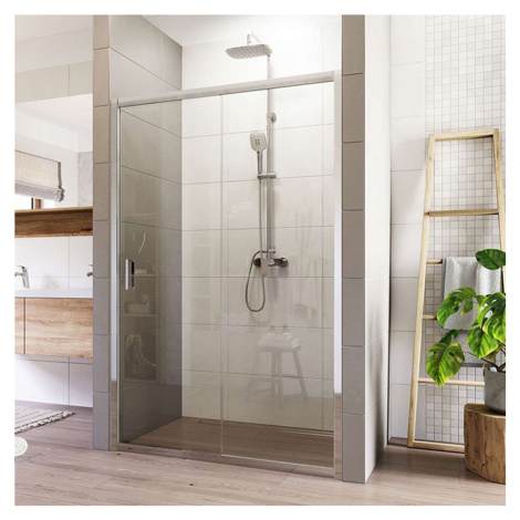 Mereo Sprchové dvere, LIMA, dvojdilene, zasúvacie,  120 cm, chróm ALU, sklo Číre CK80423K