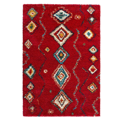 Červený koberec Mint Rugs Geometric, 120 x 170 cm