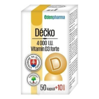 EDENPHARMA Déčko 4000 I.U. 50 + 10 kapsúl ZADARMO