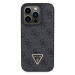 Guess PU 4G Strass Triangle Metal Logo Apple iPhone 15 Pro GUHCP15LP4TDPK Black