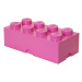 Tmavoružový úložný box LEGO®
