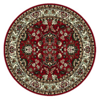 Kusový koberec TEHERAN T-117 red kruh - 190x190 (průměr) kruh cm Alfa Carpets