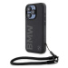 Kryt BMW BMHCP15X23RMRLK iPhone 15 Pro Max 6.7" black hardcase Signature Leather Wordmark Cord (