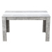 Jedálenský stôl george - beton/biela