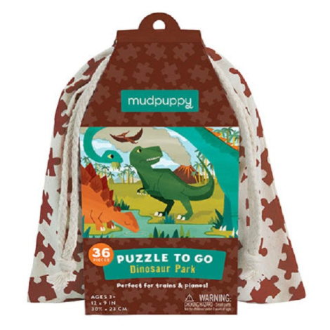 Puzzle na cesty - Dinosauří park (36 dílků)