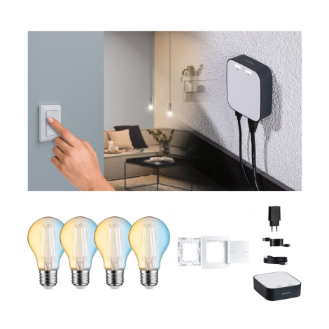 Paulmann Smart Home Bundle ZigBee 4x E27 7W LED žiarovka CCT