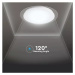 Stropné LED svietidlo s diaľkovým ovládačom  40W, CCT, 3200lm, biele VT-8401 (V-TAC)