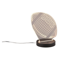 Čierna LED stolová lampa (výška 21,5 cm) Football – Trio